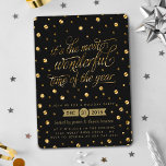Convite Maravilhosa Hora Do Ano | Férias<br><div class="desc">Celebre o Natal em estilo este ano com estes convites de moda. O design é fácil de personalizar com sua própria redação e seus convidados ficarão entusiasmados quando receberem esses convites fabulosos.</div>