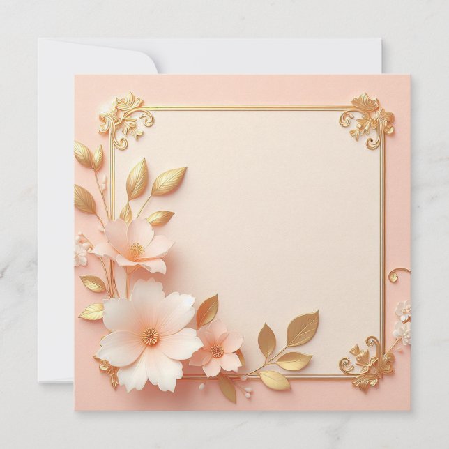 Convite Maravilhosamente Elegante (Frente)