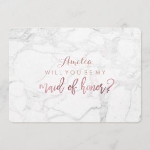 Convite Marble PixDezines /Faux Rosa Dourado Você Estará