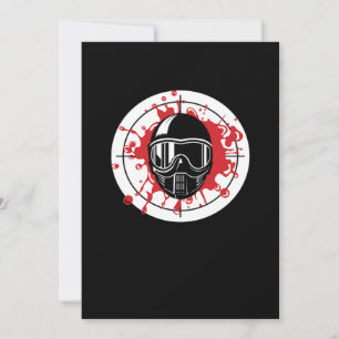 Convite Marcador de Alvo de Paintball Bullseye Paintball J