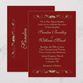 Convite Marcella Wedding