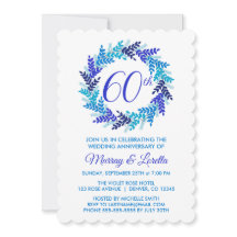 Marcha Azul Elegante 60º Aniversário de Casamento