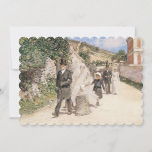 Convite Marcha Nupcial por Robinson, Impressionismo Vintag