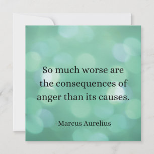 Convite Marcus Aurelius: Conquiste a raiva, encontre a paz