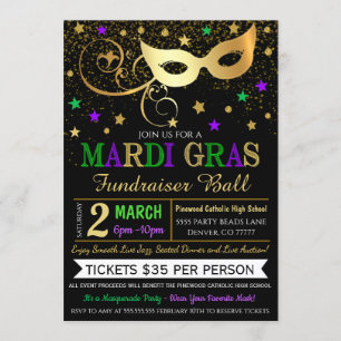 Convite Mardi Gras