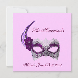 Convite "Mardi Gras Ball 2011" - Royal Purple