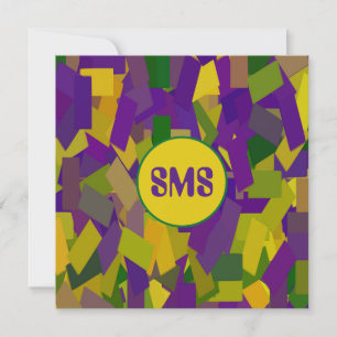 Convite Mardi Gras Blocks