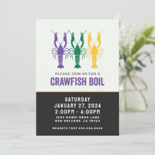 CONVITE MARDI GRAS CRAWFISH BOIL