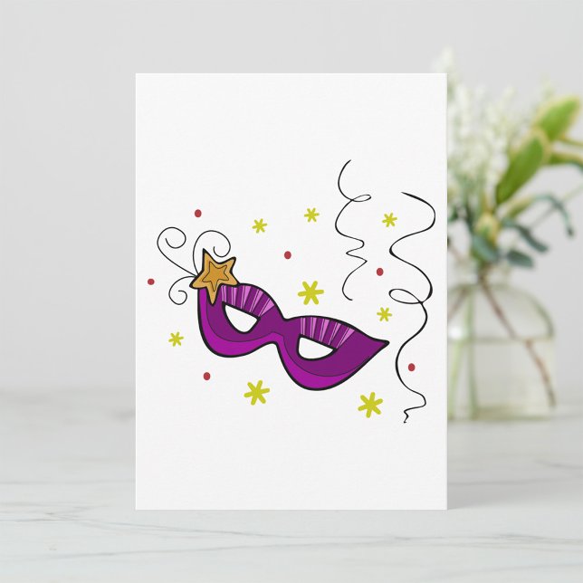 Convite Mardi Gras Eye Mask Convocações para Carnaval (Criador carregado)