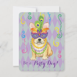Convite Mardi Gras Frenchie