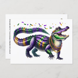 Convite Mardi Gras Gator