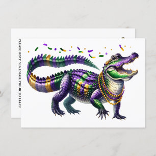 Convite Mardi Gras Gator