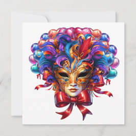 Convite Mardi Gras Mascarada