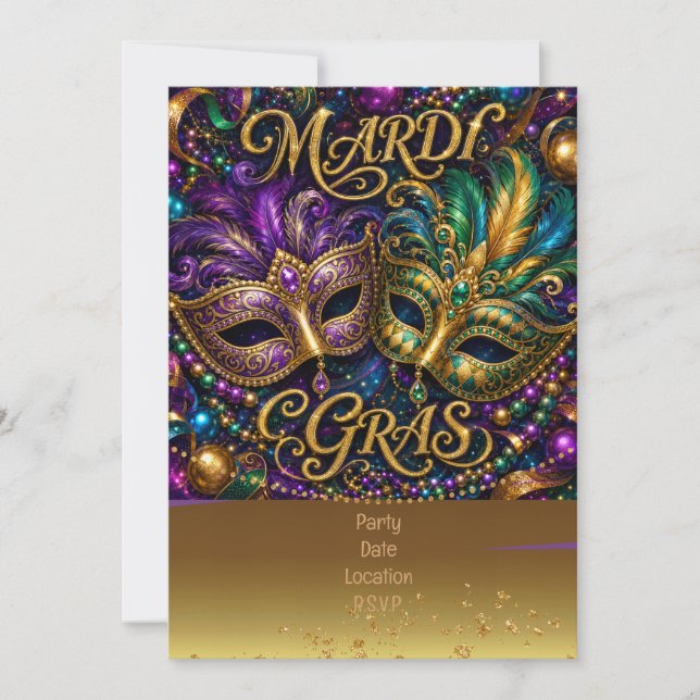 Convite Mardigras (Frente)
