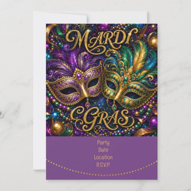Convite Mardigras (Frente)