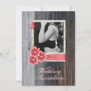 Convite margarida rústica casamento country western