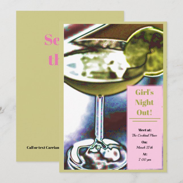 Convite Margarita (Frente/Verso)