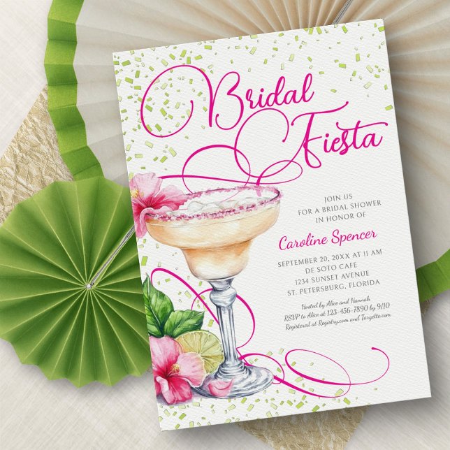 Convite Margarita Fiesta Bridal Shower (Criador carregado)