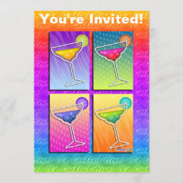 Convite - Margaritas do pop art