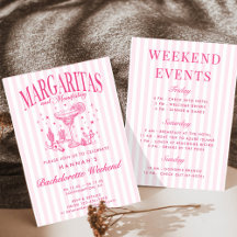 Margaritas e Matrimônio Modernos Retrô Listrado Ba
