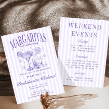 Margaritas Modernas Retrô e Casamento Listrado Bac