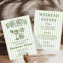Margaritas Modernas Retrô e Casamento Listrado Bac