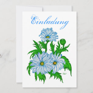 Convite Margeriten Blume - Einladung