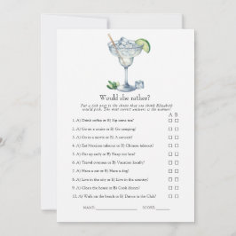 Convite Margs & Matrimony Chá de Noiva Jogo