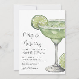 Convite Margs & Matrimony Margarita Bridal Shower