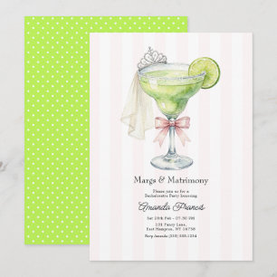 Convite Margs & Matrimony Margarita Coquetel de Despedida