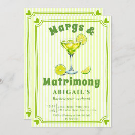 Convite Margs & Matrimony scribble bachelorette fim de sem