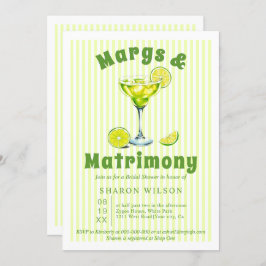 Convite Margs & Matrimony stripes chá de panela I
