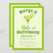 Margs & Matrimony verde limão bachelorette fim de 