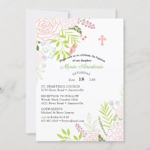 Convite Maria Baptism