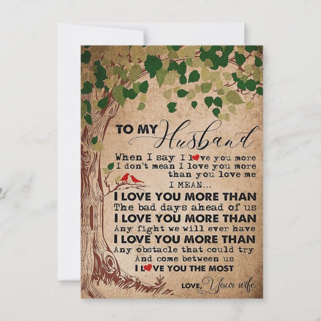 Convite Marido Para Meu Marido Eu Te Amo Mais (Frente)