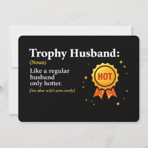 Convite Marido Troféu Melhor Marido do Mundo 1º Lugar