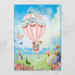 Convite Marie Antoinette convoca chá em Versalhes