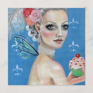 Convite Marie Antoinette, deixe-os comer bolo