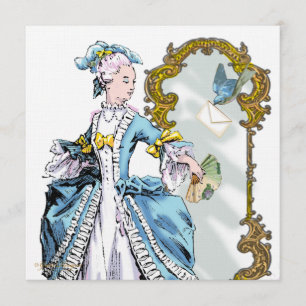 Convite Marie Antonette Bluebird & Mirror