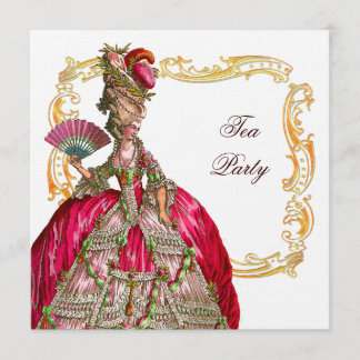 Convite Marie Antonieta e quadro Dourado