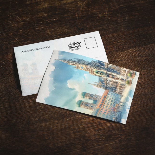 Convite Marienplatz Munique Alemanha — Cartão-postal para  (Criador carregado)
