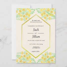 Convite Marigold floresce Autumn Weditation