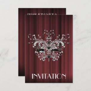 Convite Marilyn Monroe Surprise Silver Burgundy