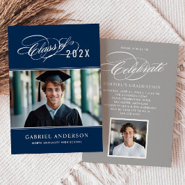 Convite Marinha Classe de 2026 Fotografia Caligrafia Gradu