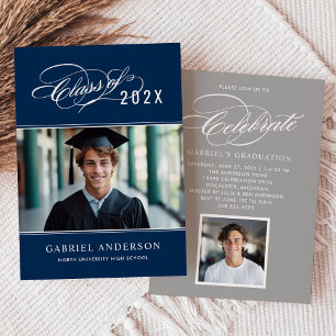 Convite Marinha Classe de 2026 Fotografia Caligrafia Gradu