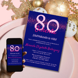 Convite Marinha Espanhola Rosa Vibrante Classe Feminina 80