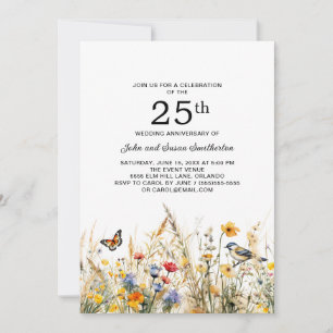 Convite Marinheiros selvagens Aves Borboletas 25