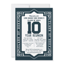 Marinho Art Deco 10 Anos Classe Segundo grau Reuni