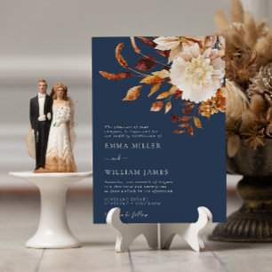 Convite Marinho Autumn Modern Watercolor Terracotta Casame