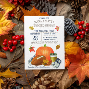 Convite Marinho Azul de Futebol de Pumpkin Latte